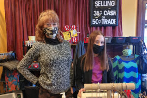 Resale shop owner Tina believes in high-end clothes at low cost and COVID vaccine participation