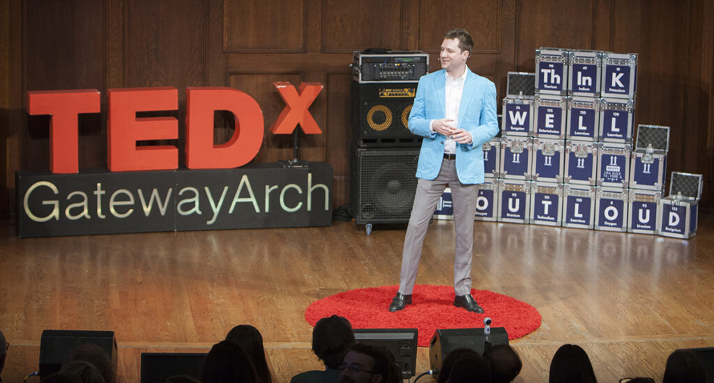 Doug Lindsay speaking at TEDx Gateway Arch