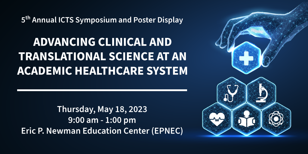 "Advancing Clinical and Translational Science at an Academic Healthcare System" event banner