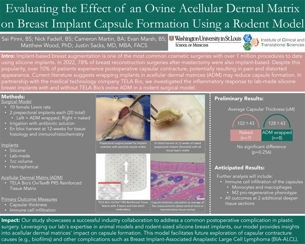 Evaluating the Effect of an Ovine Acellular Dermal Matrix on Breast Implant Capsule Formation Using a Rodent Model